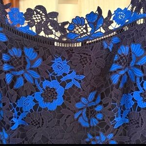 🎺T Tahari Floral Lace Dress (14)